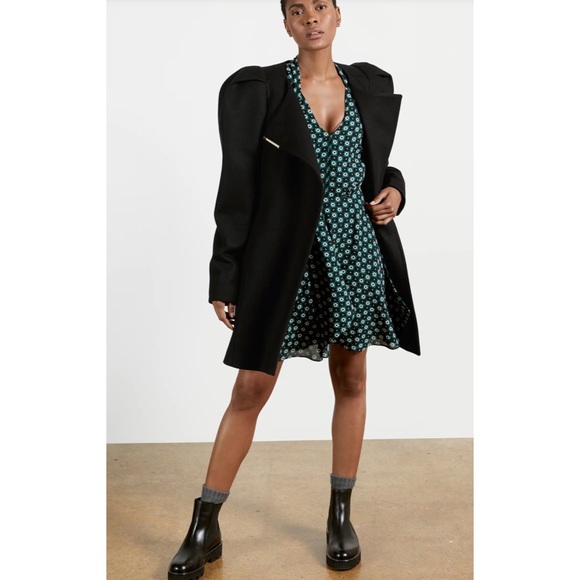 TED BAKER ZYLAA EXAGGERATED SHOULDER COAT